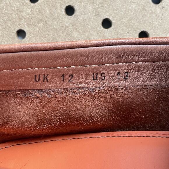 Santoni Loafers Mens Size 13 Brown Goodyear Suede Leather Grain NFC Shoes Italy main image 6